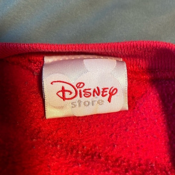 VTG Tourist Mickey Crewneck Sweatshirt XL Red Mouse 90s Americana Merch Disney - Picture 10 of 14